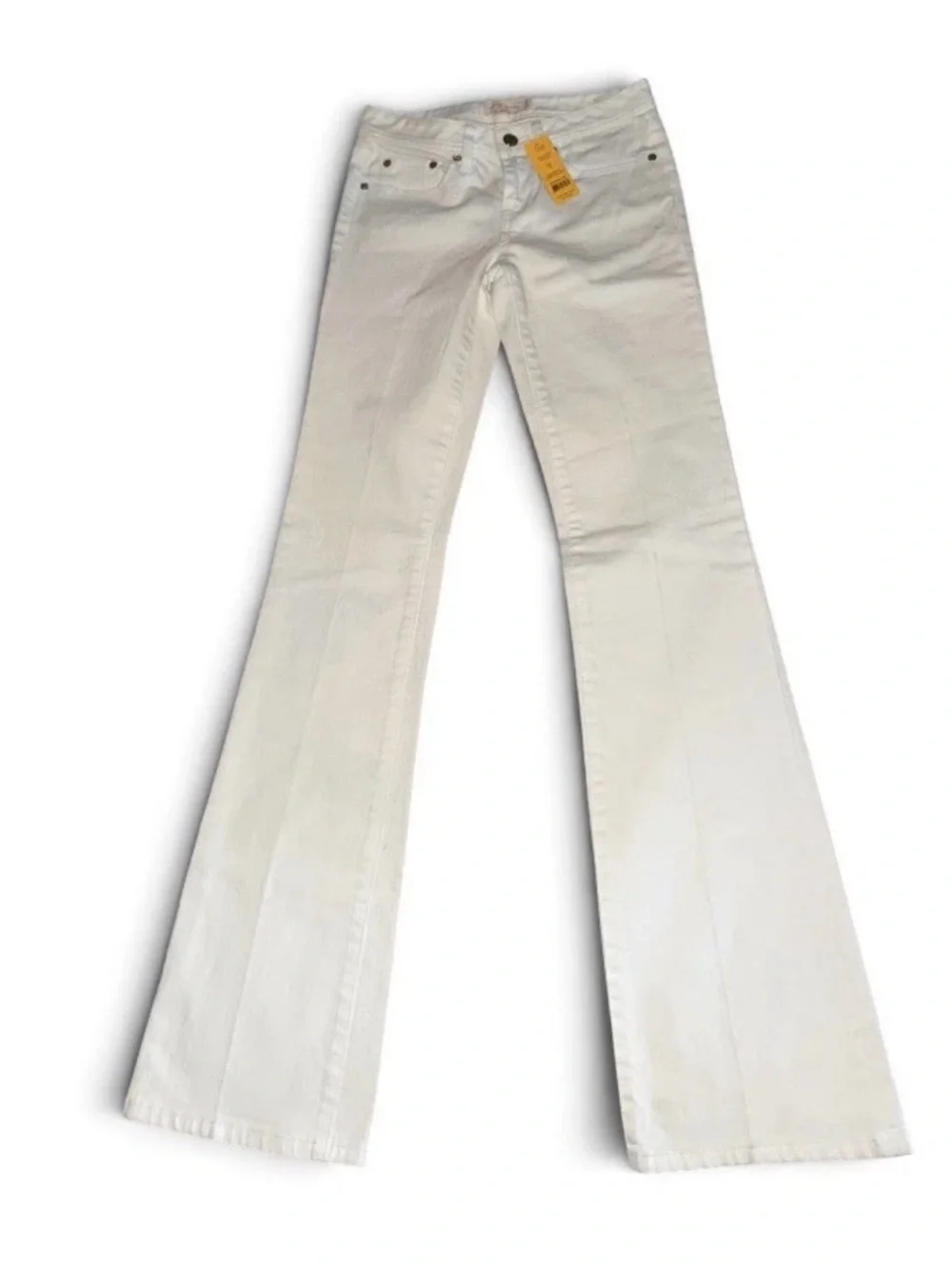 Tory Burch White Flared Wide-Leg Jeans